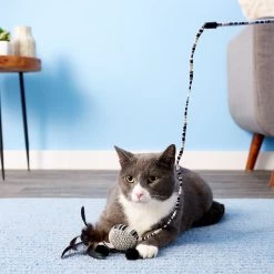 JW Pet Cataction Ball With Wand Cat Toy -Cat Products Store 73759 PT5. AC SS1800 V1525719222