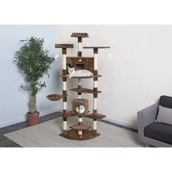 Go Pet Club 80-in Faux Fur Cat Tree & Condo
