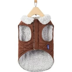 Frisco Medium Weight Quilted Dog & Cat Coat With Cozy Sherpa Lining -Cat Products Store 744310 PT4. AC SS1800 V1692978555