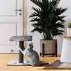 Cat Craft 2 Tier Plush Pedestal Cat Scratching Post & Platform Lounge With Hanging Cat Toy, Grey -Cat Products Store 744686 MAIN. AC SS1800 V1689975312