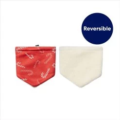 Frisco Reversible Candy Cane Cozy Knit Faux Fur Dog & Cat Pullover Bandana, 1 Count 11 Frisco Reversible Candy Cane Cozy Knit Faux Fur Dog & Cat Pullover Bandana, 1 Count -Cat Products Store 745294 PT3. AC SS1800 V1694793502