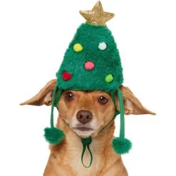 Frisco Christmas Tree Faux Fur Dog & Cat Hat -Cat Products Store 745582 PT2. AC SS1800 V1694801957