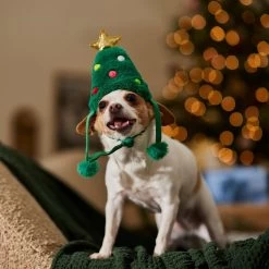 Frisco Christmas Tree Faux Fur Dog & Cat Hat -Cat Products Store 745582 PT5. AC SS1800 V1694793444
