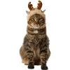 Frisco Sherpa Reindeer Dog & Cat Hat With Bells