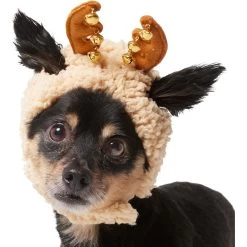 Frisco Sherpa Reindeer Dog & Cat Hat With Bells -Cat Products Store 745646 PT2. AC SS1800 V1694800749