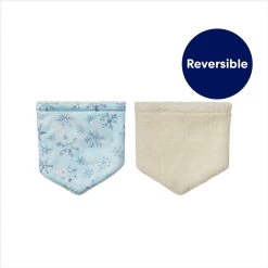 Frisco Reversible Snowflake Cozy Knit Faux Fur Dog & Cat Pullover Bandana, 1 Count -Cat Products Store 746630 PT3. AC SS1800 V1695046102