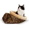 K&H Pet Products Self-Warming Cat Sack Covered Bag Warming Cat Bed, Leopard -Cat Products Store 75116 MAIN. AC SS1800 V1637628777