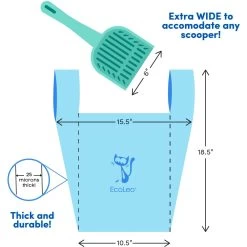 EcoLeo Compostabe Litter Scoop Cat Waste Bags -Cat Products Store 751454 PT3. AC SS1800 V1674578447