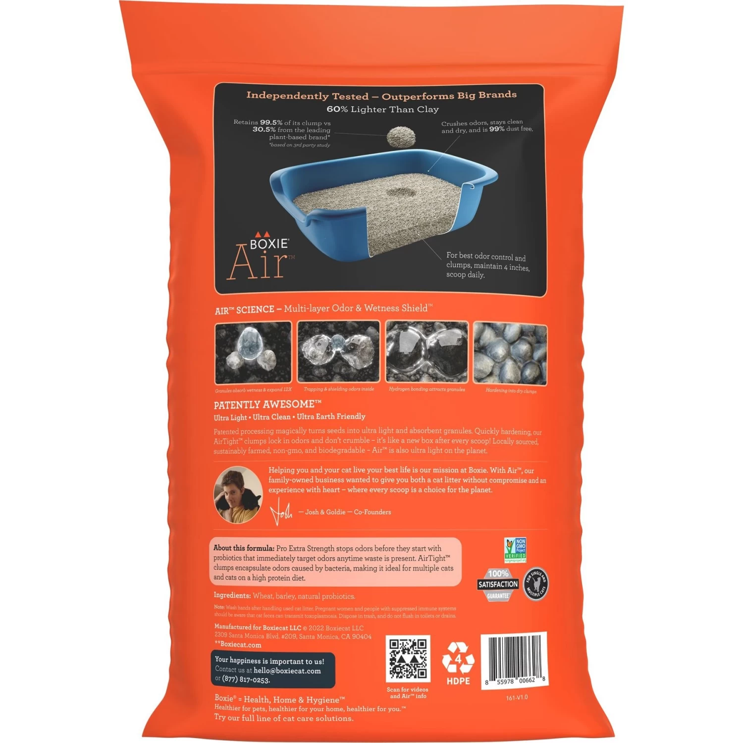 Boxiecat Air Lightweight Extra Strength Unscented Clumping Cat Litter 4 Boxiecat Air Lightweight Extra Strength Unscented Clumping Cat Litter - Image 2