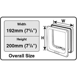 Cat Mate 4-Way Locking Cat Flap With Door Liner 9 Cat Mate 4-Way Locking Cat Flap With Door Liner -Cat Products Store 75277 PT2. AC SS1800 V1488504027