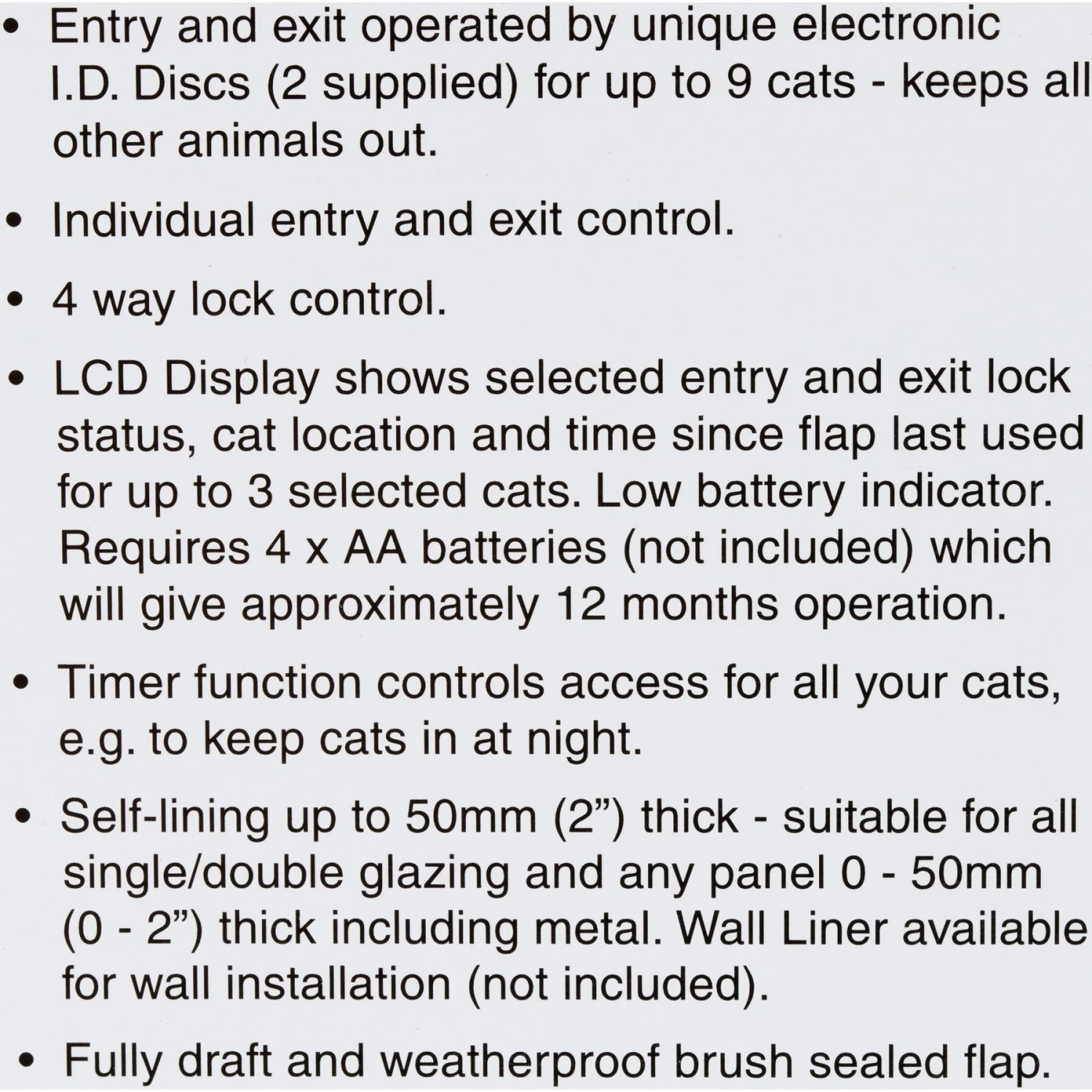 Cat Mate Elite Super Selective I.D. Disc Cat Flap 6 Cat Mate Elite Super Selective I.D. Disc Cat Flap - Image 4