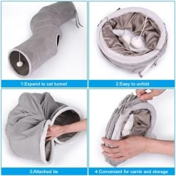 Ownpets S Shape Tunnel Cat Toy -Cat Products Store 759126 PT5. AC SS1800 V1674512022