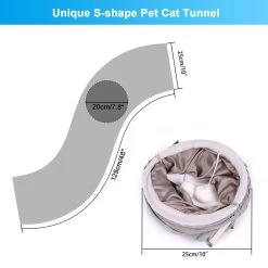 Ownpets S Shape Tunnel Cat Toy -Cat Products Store 759126 PT6. AC SS1800 V1674511965