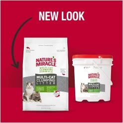 Nature's Miracle Multi-Cat Clumping Clay Cat Litter, 40-lb Bag -Cat Products Store 767550 PT4. AC SS1800 V1675712664