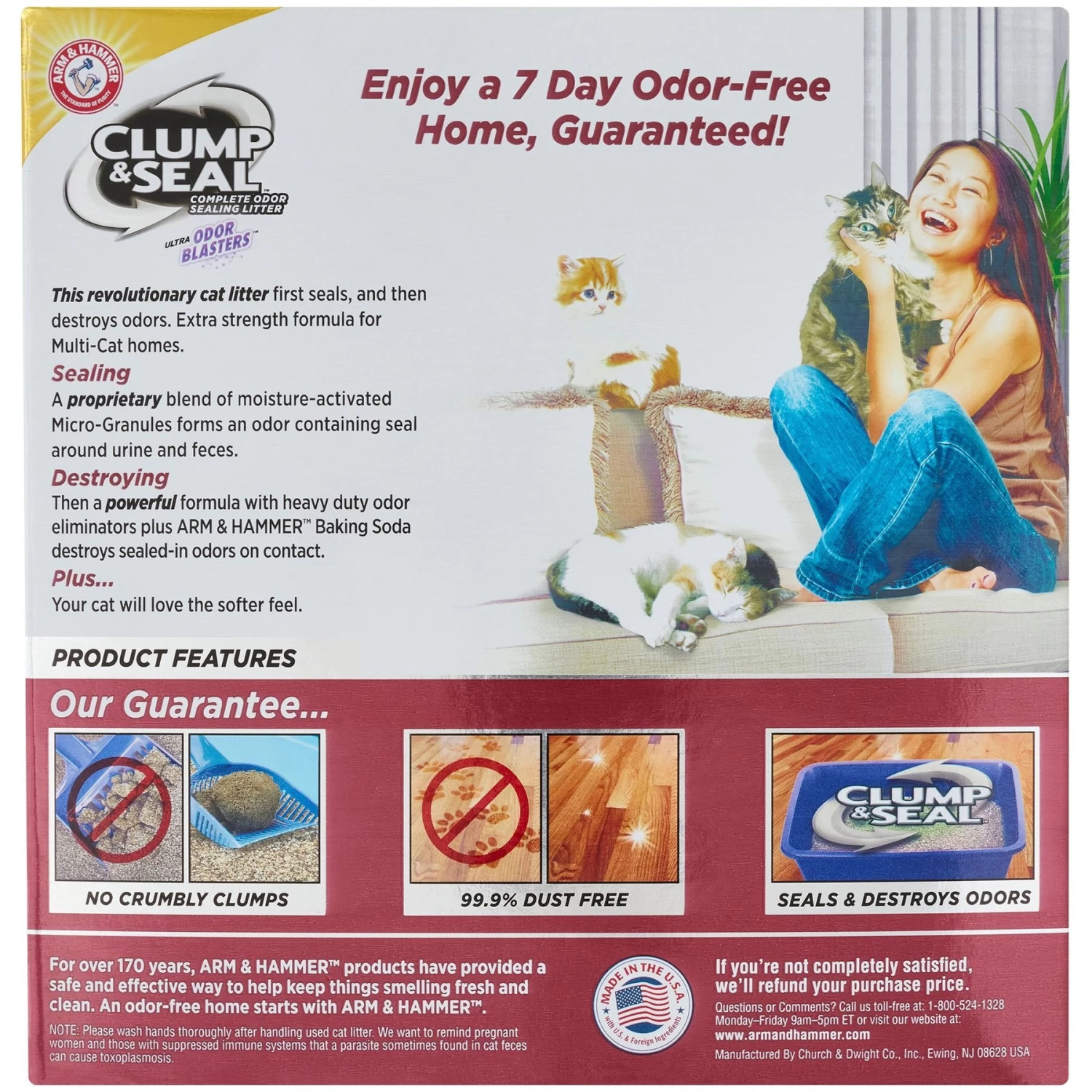 Arm & Hammer Litter Clump & Seal Multi-Cat Scented Clumping Clay Cat Litter 4 Arm & Hammer Litter Clump & Seal Multi-Cat Scented Clumping Clay Cat Litter - Image 2