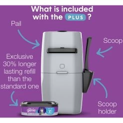 Litter Genie Plus Cat Litter Disposal System 12 Litter Genie Plus Cat Litter Disposal System -Cat Products Store 780782 PT1. AC SS1800 V1684611817