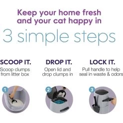 Litter Genie Plus Cat Litter Disposal System 15 Litter Genie Plus Cat Litter Disposal System -Cat Products Store 780782 PT4. AC SS1800 V1684608356