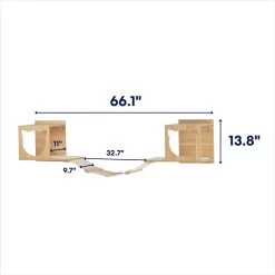 Frisco Cushioned Wall Mounted Cat Wall Shelf & Frisco Cat Silhouette With Bridge Wall Mounted Cat Wall Shelves -Cat Products Store 785550 PT7. AC SS1800 V1677600275