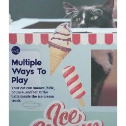 Catstages Kitty Cat Play Condo Ice Cream Truck Cat Toy, Mint -Cat Products Store 786934 PT3. AC SS1800 V1682618054