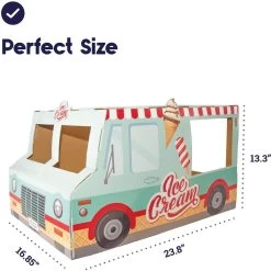 Catstages Kitty Cat Play Condo Ice Cream Truck Cat Toy, Mint -Cat Products Store 786934 PT4. AC SS1800 V1682618007