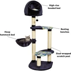 MidWest Feline Nuvo Resort 60-in Faux Fur Cat Tree -Cat Products Store 80352 PT8. AC SS1800 V1525271859
