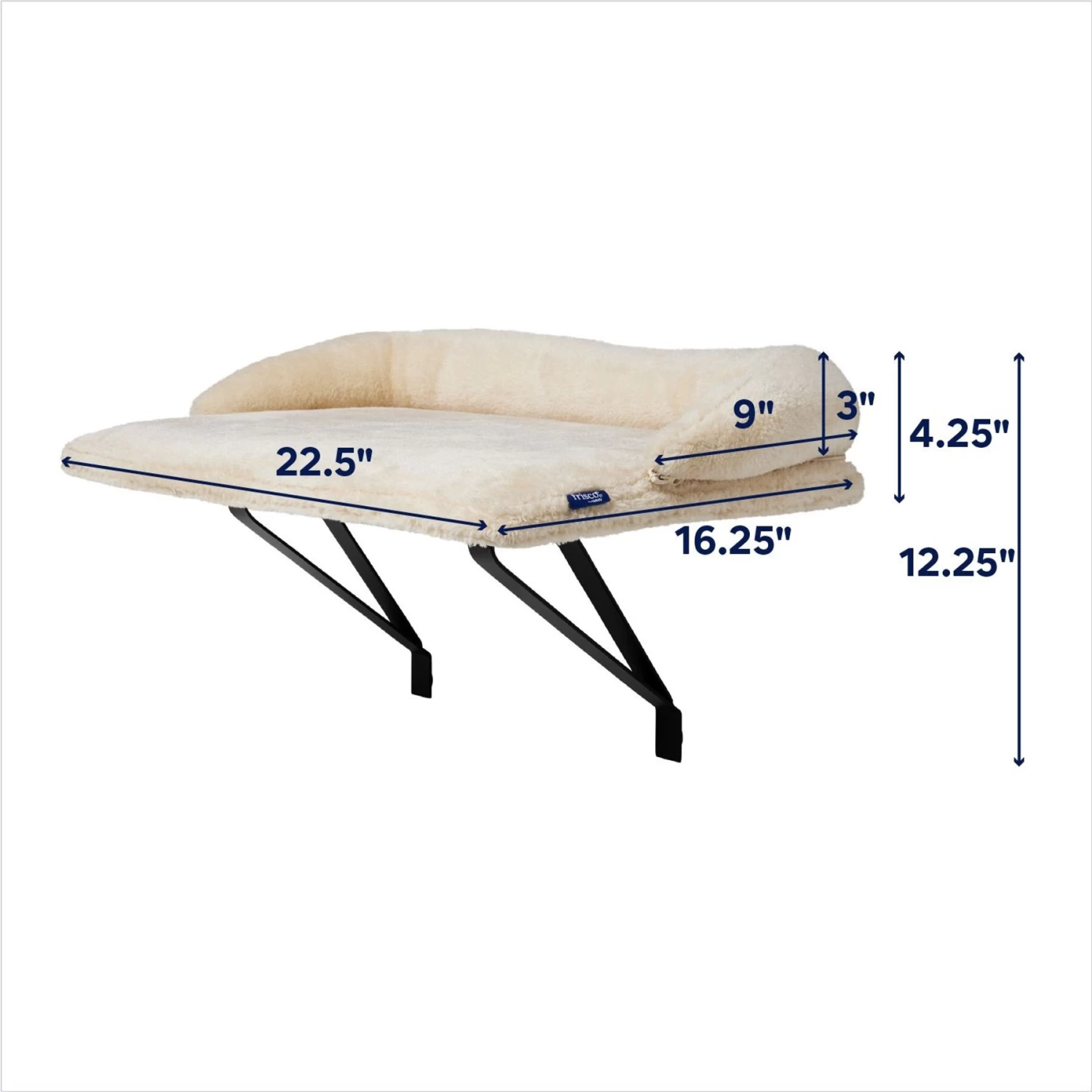 Frisco Plush Cat Window Perch With Removeable Bolster 4 Frisco Plush Cat Window Perch With Removeable Bolster - Image 2