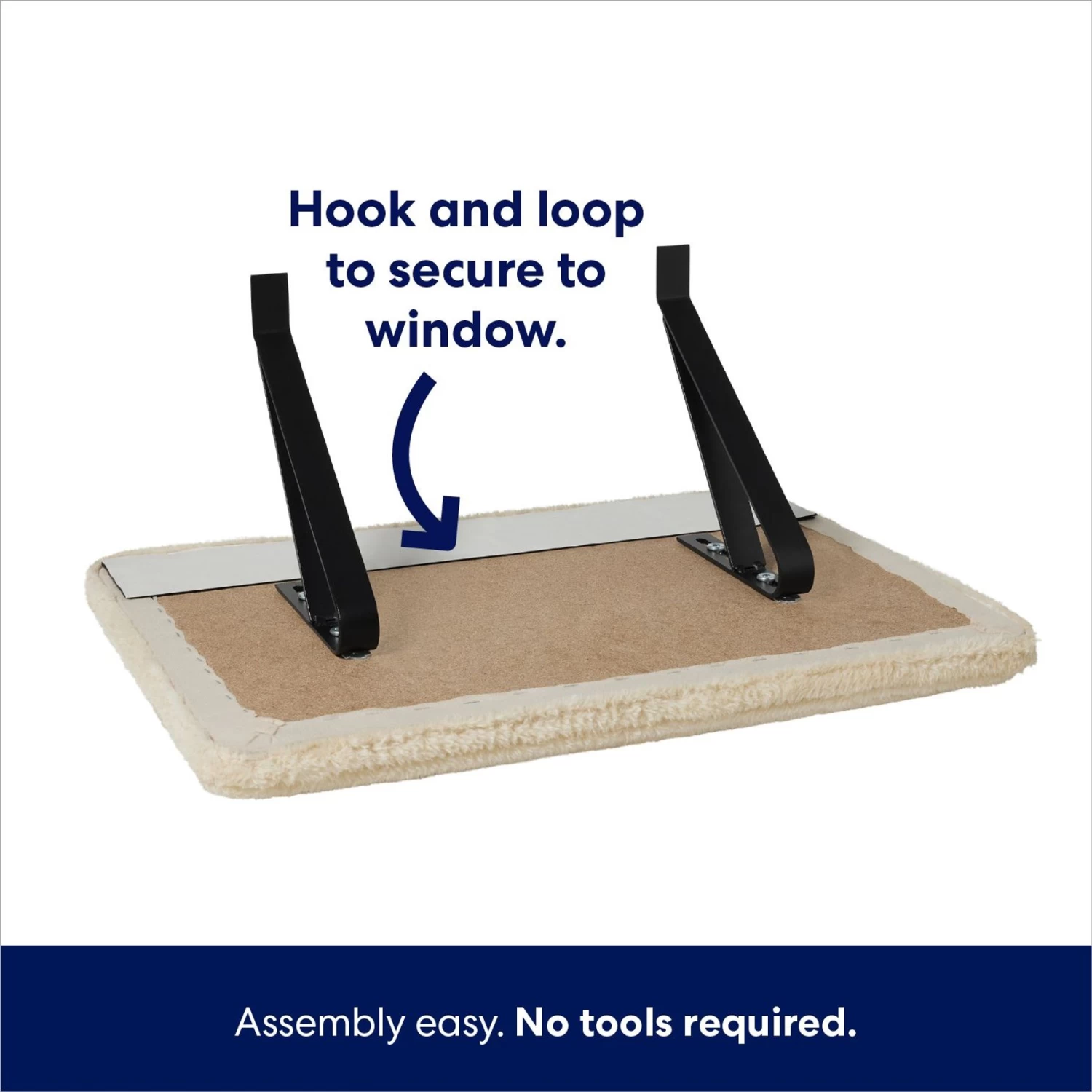 Frisco Plush Cat Window Perch With Removeable Bolster 7 Frisco Plush Cat Window Perch With Removeable Bolster - Image 5