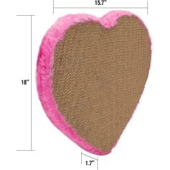 Kensie Fur Heart Cat Scratcher, Pink, Large -Cat Products Store 806958 PT2. AC SS1800 V1682457259