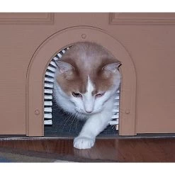 Cathole Cat Door With Brush -Cat Products Store 81990 PT2. AC SS1800 V1494265626