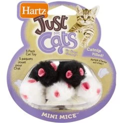 Hartz Just For Cats Mini Mice Cat Toy With Catnip, 5 Count -Cat Products Store 82860 PT3. AC SS1800 V1589229486
