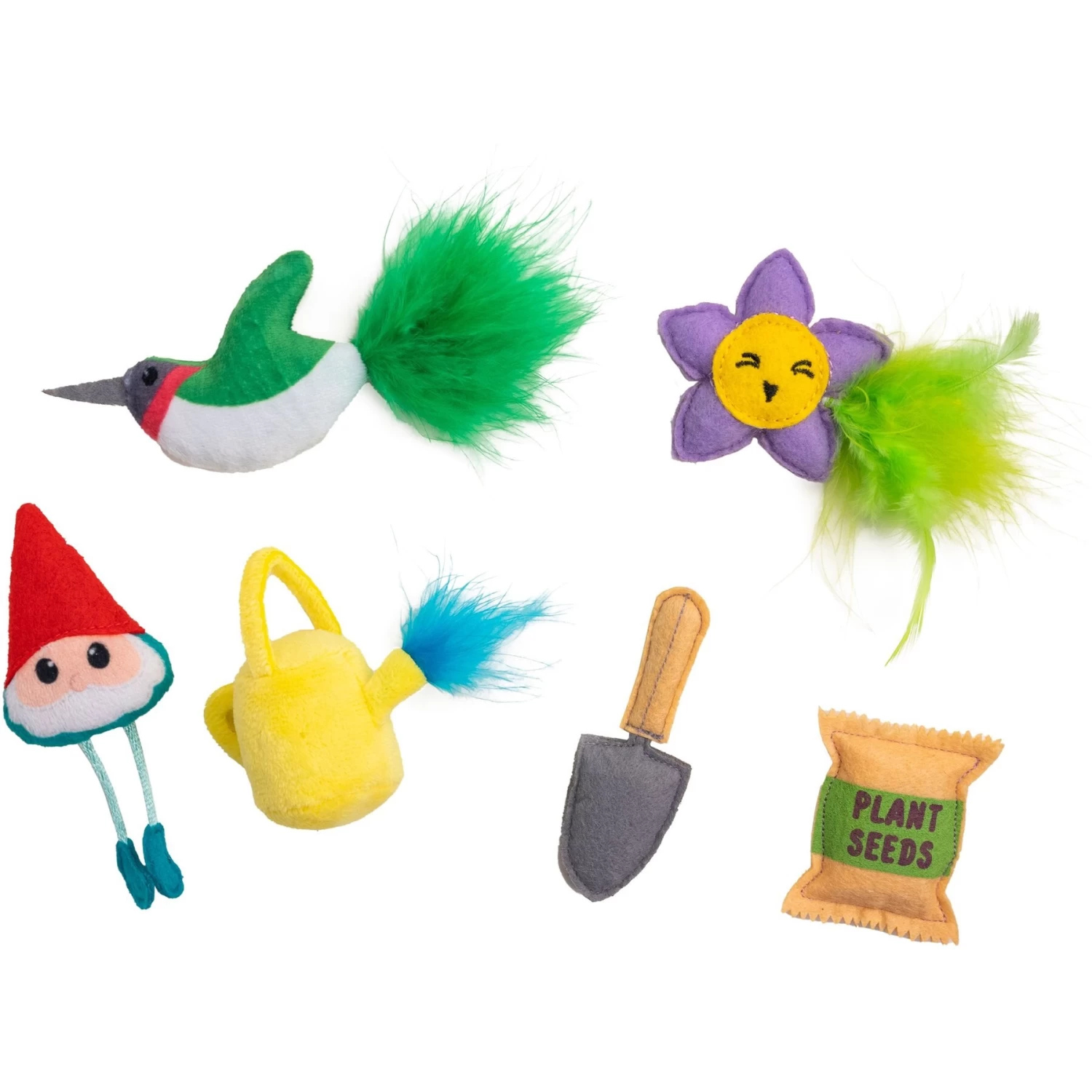 Catstages Garden Fur-ends Plush Catnip Cat Toy, Multicolor, 6 Count 3 Catstages Garden Fur-ends Plush Catnip Cat Toy, Multicolor, 6 Count