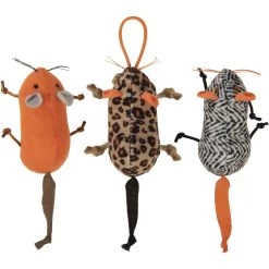 SmartyKat Instincts Safari Sneakers HappyNip Silvervine & Catnip Plush Cat Toys & Launcher Cat Toy, 3-pack & 1 Count -Cat Products Store 847206 PT3. AC SS1800 V1683730246