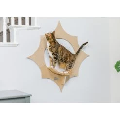 Armarkat Sun Shape Modern Wall-Mounted Wall Shelves Cat Furniture, Beige -Cat Products Store 847718 PT7. AC SS1800 V1683836504