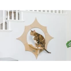 Armarkat Sun Shape Modern Wall-Mounted Wall Shelves Cat Furniture, Beige -Cat Products Store 847718 PT8. AC SS1800 V1683836273