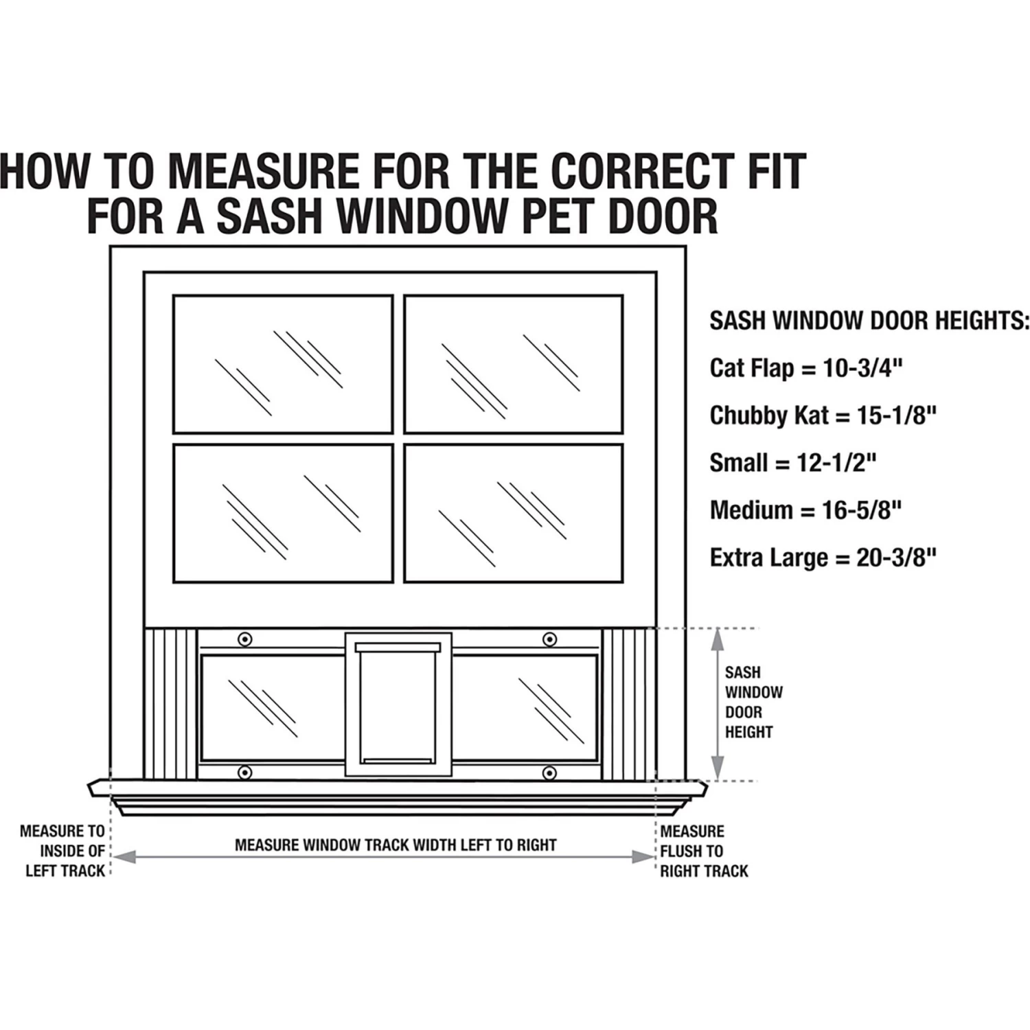Ideal Pet 23-28 Sash Window Chubby Kat Cat Door, White, Medium 4 Ideal Pet 23-28 Sash Window Chubby Kat Cat Door, White, Medium - Image 2