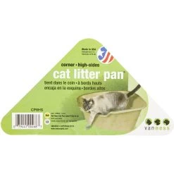 Van Ness High Side Corner Cat Litter Pan, Blue -Cat Products Store 86334 PT8. AC SS1800 V1536765287
