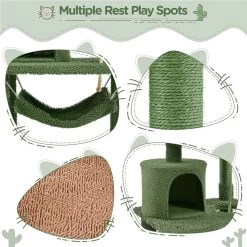 Yaheetech 62.5-in Cactus Cat Tree, Medium, Green & Brown 15 Yaheetech 62.5-in Cactus Cat Tree, Medium, Green & Brown -Cat Products Store 871822 PT4. AC SS1800 V1688738707