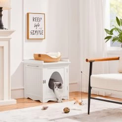 Yaheetech Indoor Cat Litter Box Enclosure
