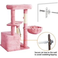 Yaheetech 34.5-in Plush Cover Cat Tree -Cat Products Store 899542 PT8. AC SS1800 V1687964435