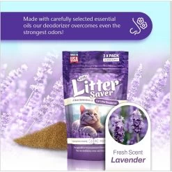 Little Litter Savers Natural Fresh Scent Lavender Cat Litter Deodorizer, 1-oz Bag, 3 Count 11 Little Litter Savers Natural Fresh Scent Lavender Cat Litter Deodorizer, 1-oz Bag, 3 Count -Cat Products Store 931278 PT2. AC SS1800 V1691181885