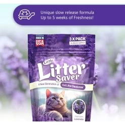 Little Litter Savers Natural Fresh Scent Lavender Cat Litter Deodorizer, 1-oz Bag, 3 Count 12 Little Litter Savers Natural Fresh Scent Lavender Cat Litter Deodorizer, 1-oz Bag, 3 Count -Cat Products Store 931278 PT3. AC SS1800 V1691179262