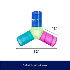Frisco Foldable Play Tri-Tunnel Cat Toy & Frisco Butterfly Cat Tracks Cat Toy -Cat Products Store 933438 PT2. AC SS1800 V1692304491