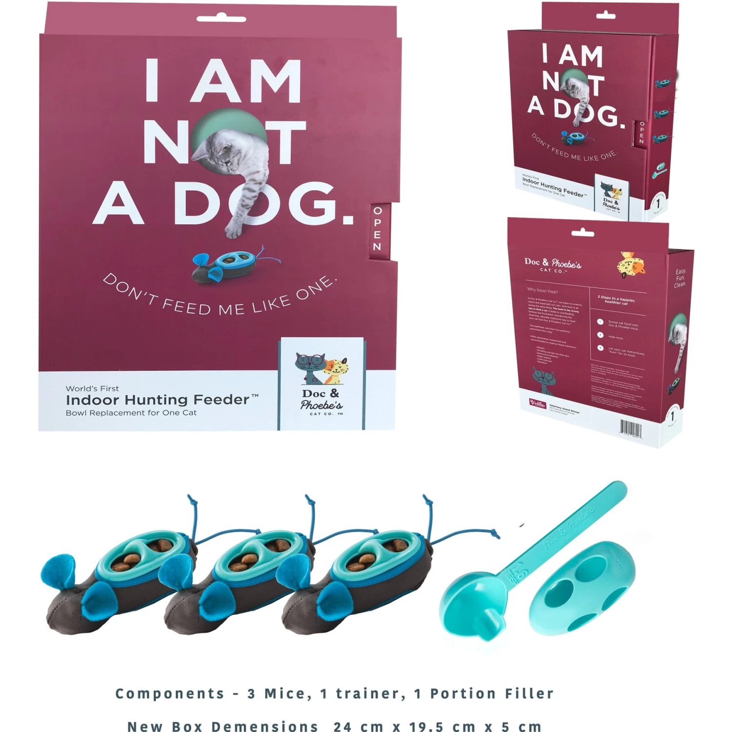 Nina Ottosson By Outward Hound Buggin' Out Puzzle & Play Cat Toy & Doc & Phoebe's Cat Co. Indoor Hunting Cat Feeder Kit 10 Nina Ottosson By Outward Hound Buggin' Out Puzzle & Play Cat Toy & Doc & Phoebe's Cat Co. Indoor Hunting Cat Feeder Kit - Image 8