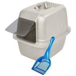 Van Ness Enclosed Cat Litter Pan & Van Ness Litter Scoop