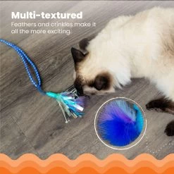 Catstages Tail Teaser Air Prey Play Wand Cat Toy, Blue -Cat Products Store 976214 PT5. AC SS1800 V1696615527