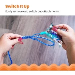 Catstages Tail Teaser Air Prey Play Wand Cat Toy, Blue -Cat Products Store 976214 PT6. AC SS1800 V1696615465