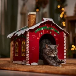 Frisco Holiday Christmas Tree Cardboard Cat House & Frisco Holiday Santa's Workshop Cardboard Cat House -Cat Products Store 986190 PT8. AC SS1800 V1698258406